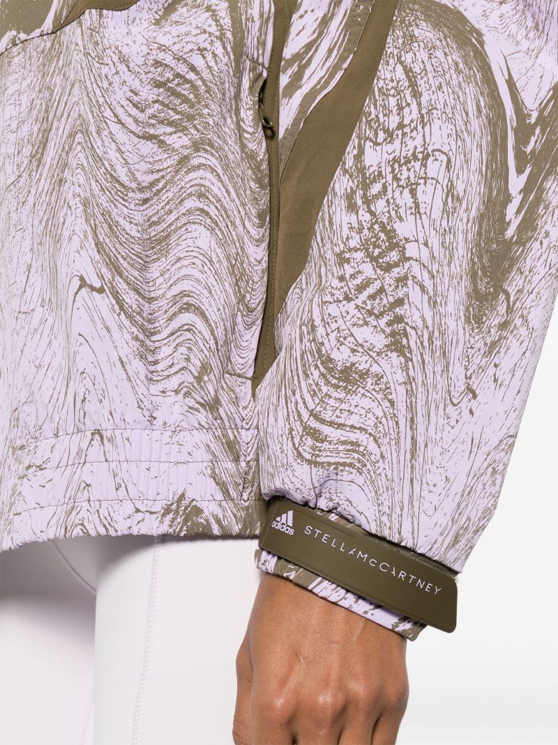 Purple Truecasuals Abstract-print Lightweight Jacket