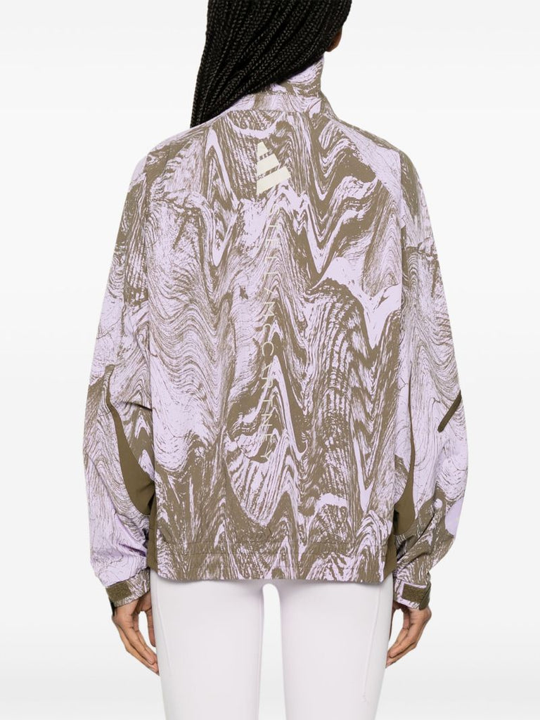 Purple Truecasuals Abstract-print Lightweight Jacket