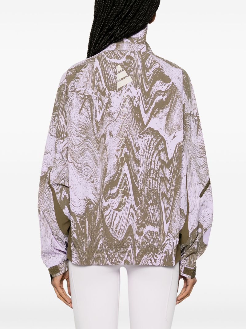 Purple Truecasuals Abstract-print Lightweight Jacket