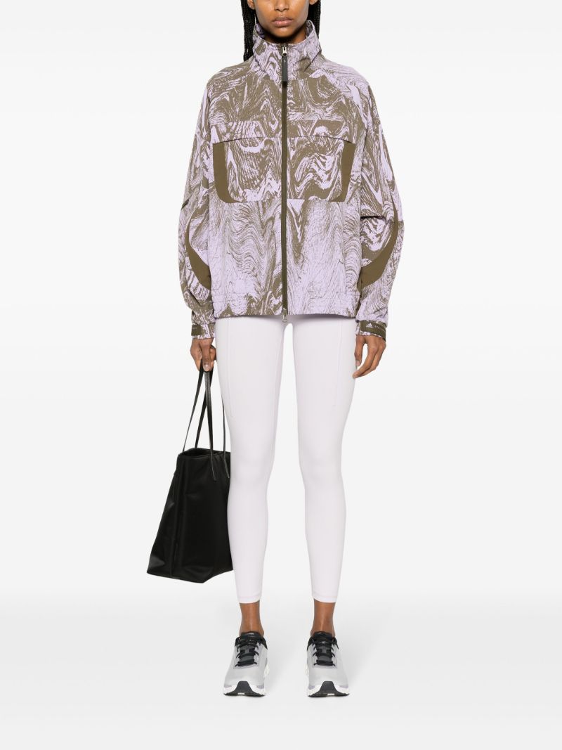 Purple Truecasuals Abstract-print Lightweight Jacket