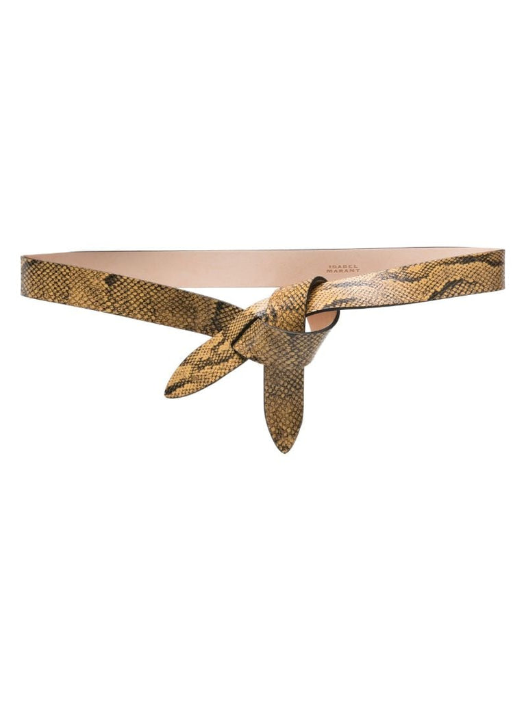 Yellow Lecce Knotted Leather Belt