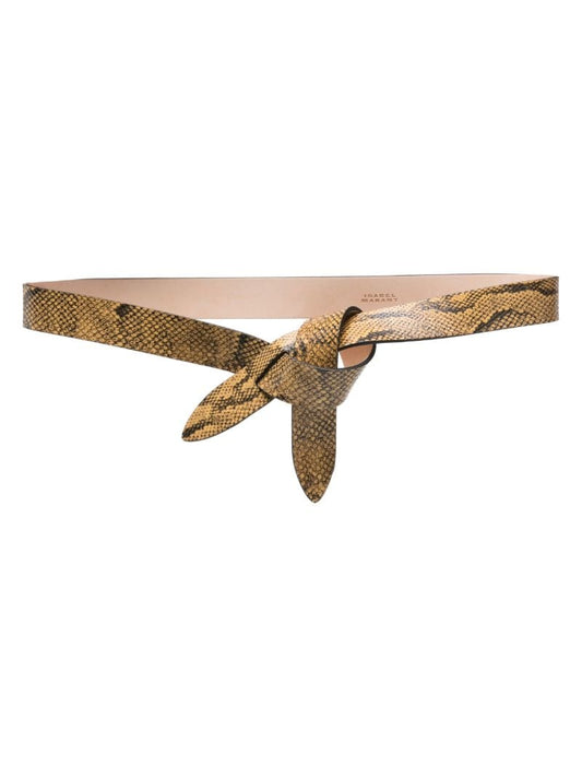 Yellow Lecce Knotted Leather Belt