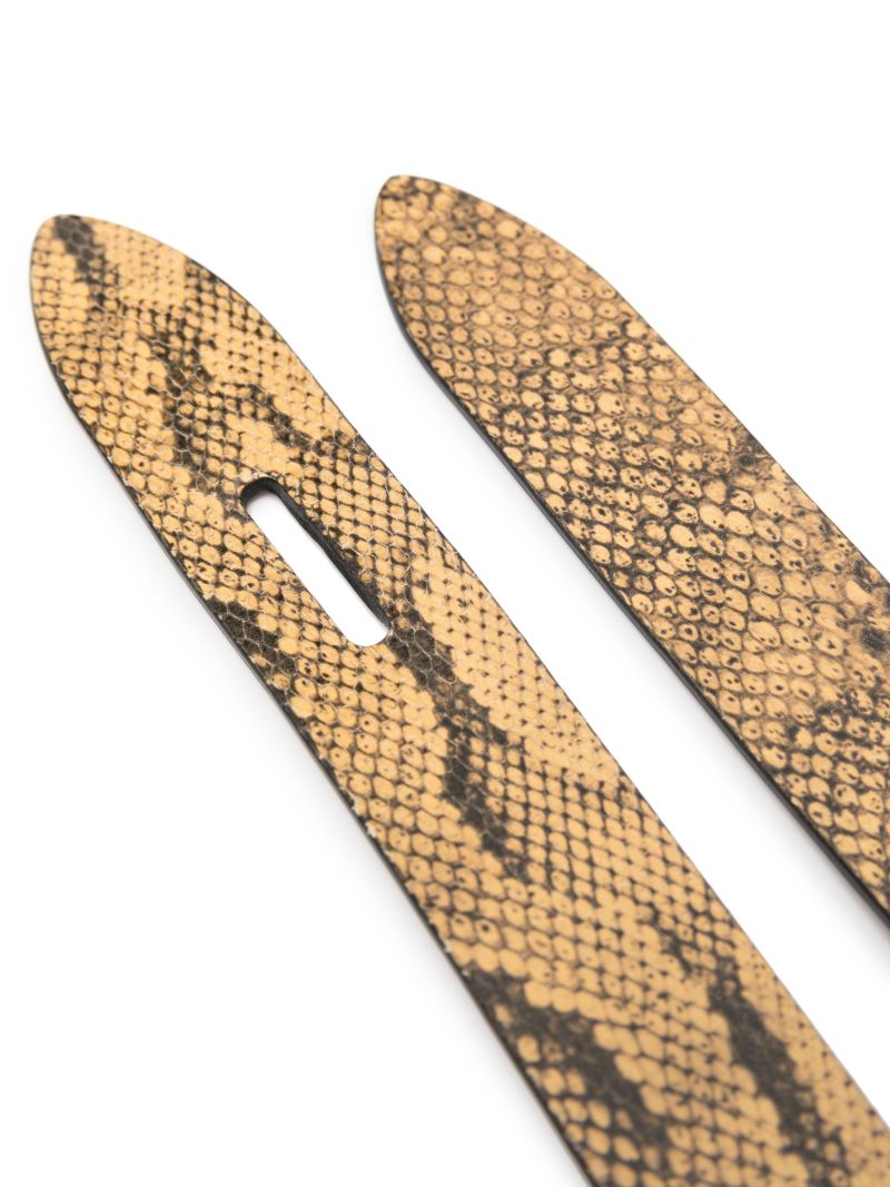 Yellow Lecce Knotted Leather Belt