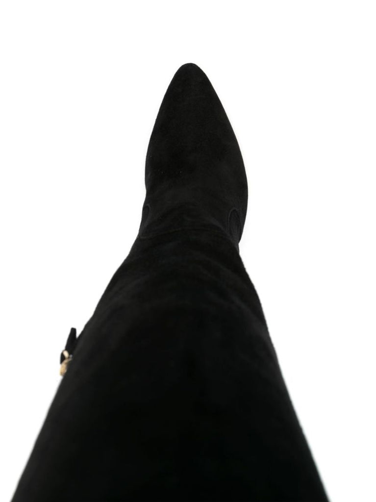 Black Liaison 105 Suede Thigh-high Boots