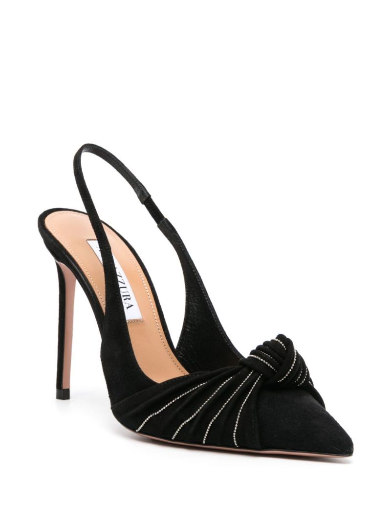 Black Atelier 105mm Suede Pumps