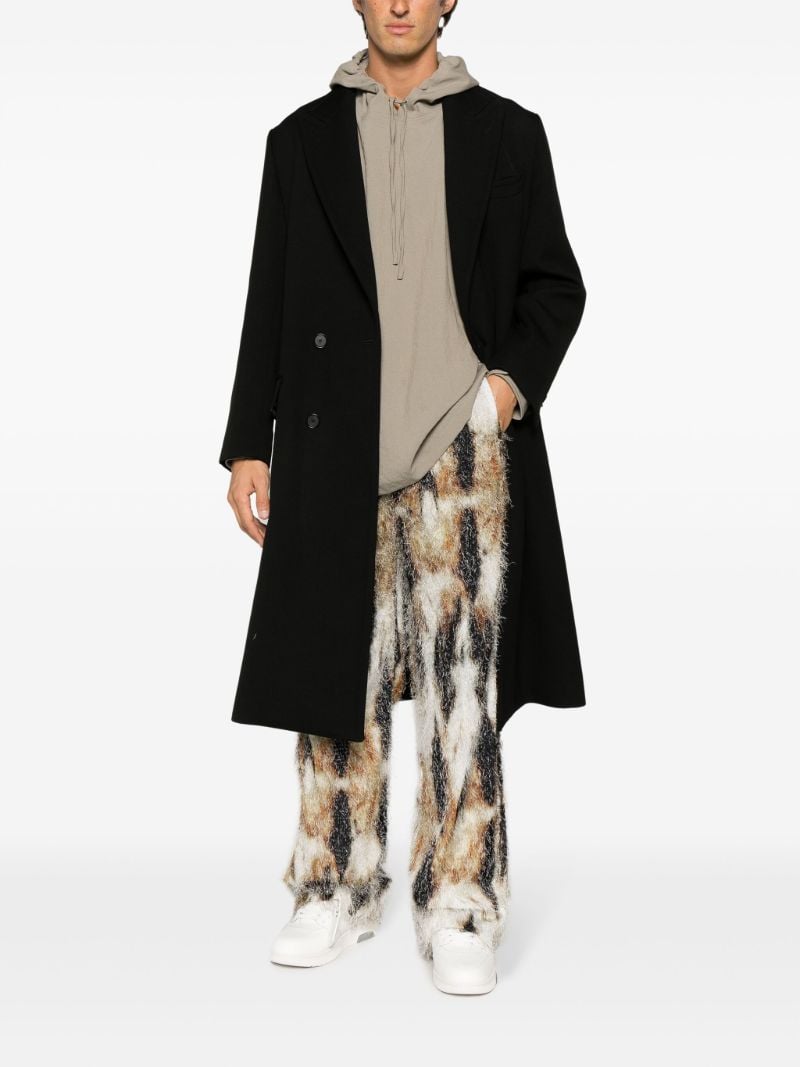 Multicolour Eyelash Wide-leg Trousers