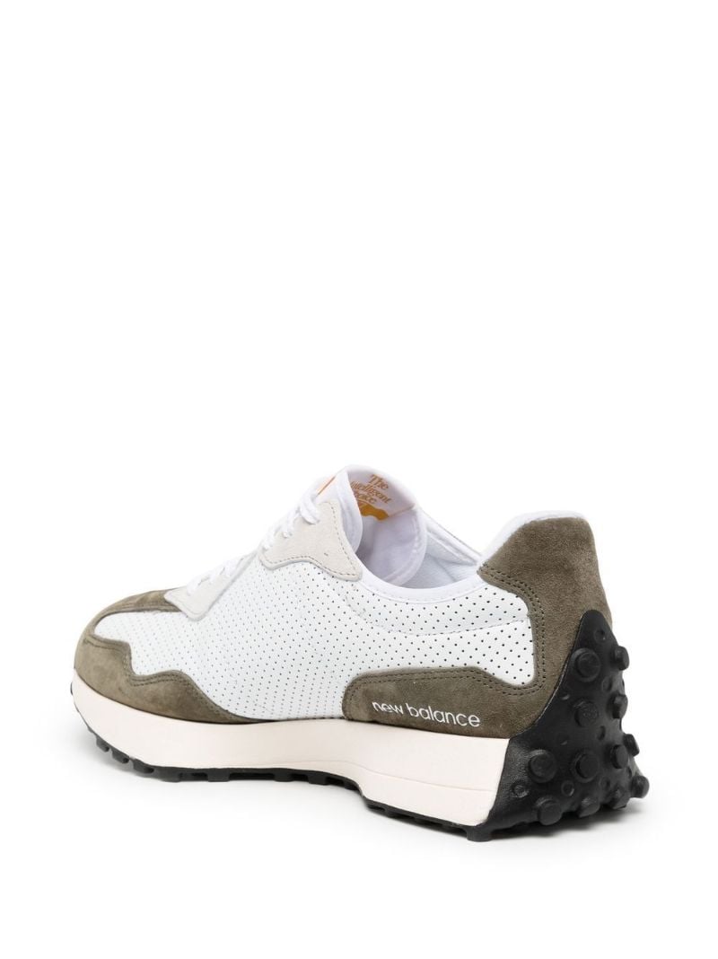 Green 327 Panelled Low Top Sneakers