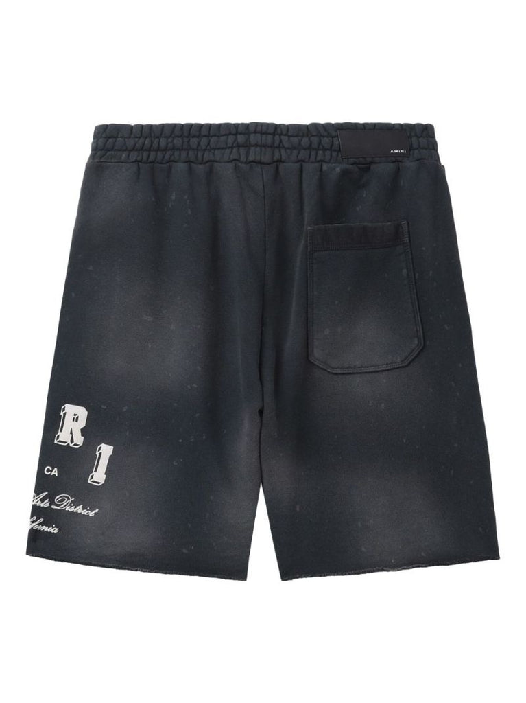 Black Vintage Collegiate Track Shorts