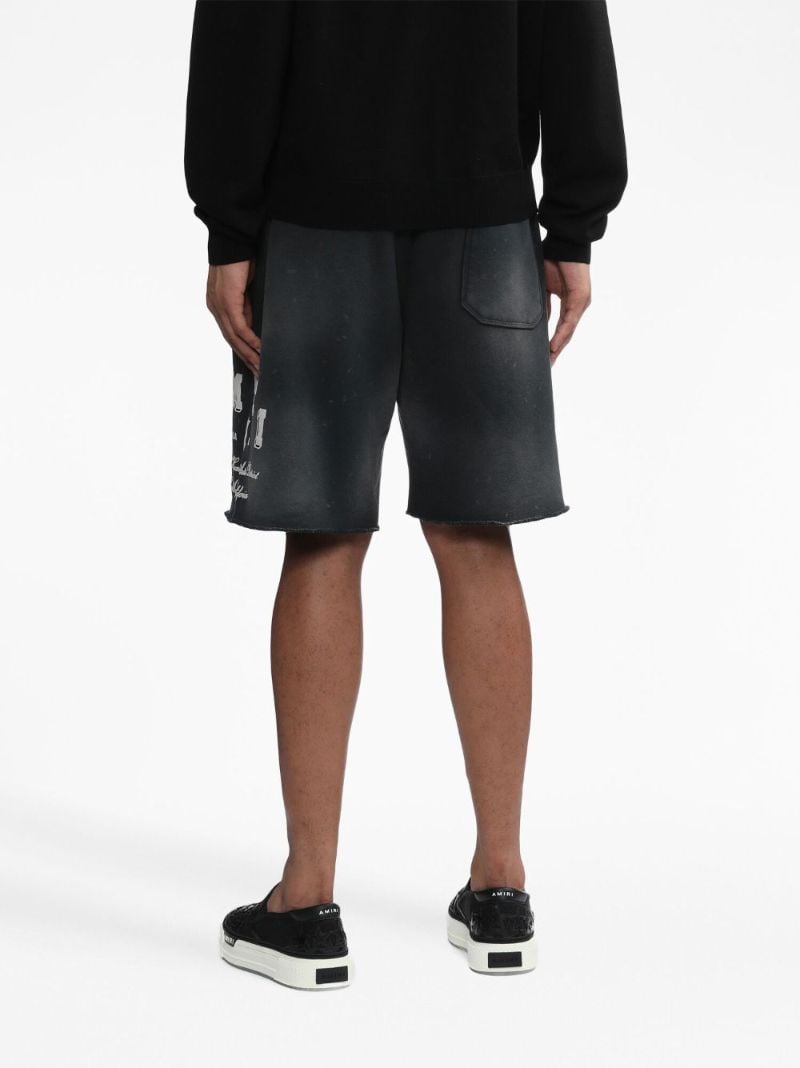 Black Vintage Collegiate Track Shorts