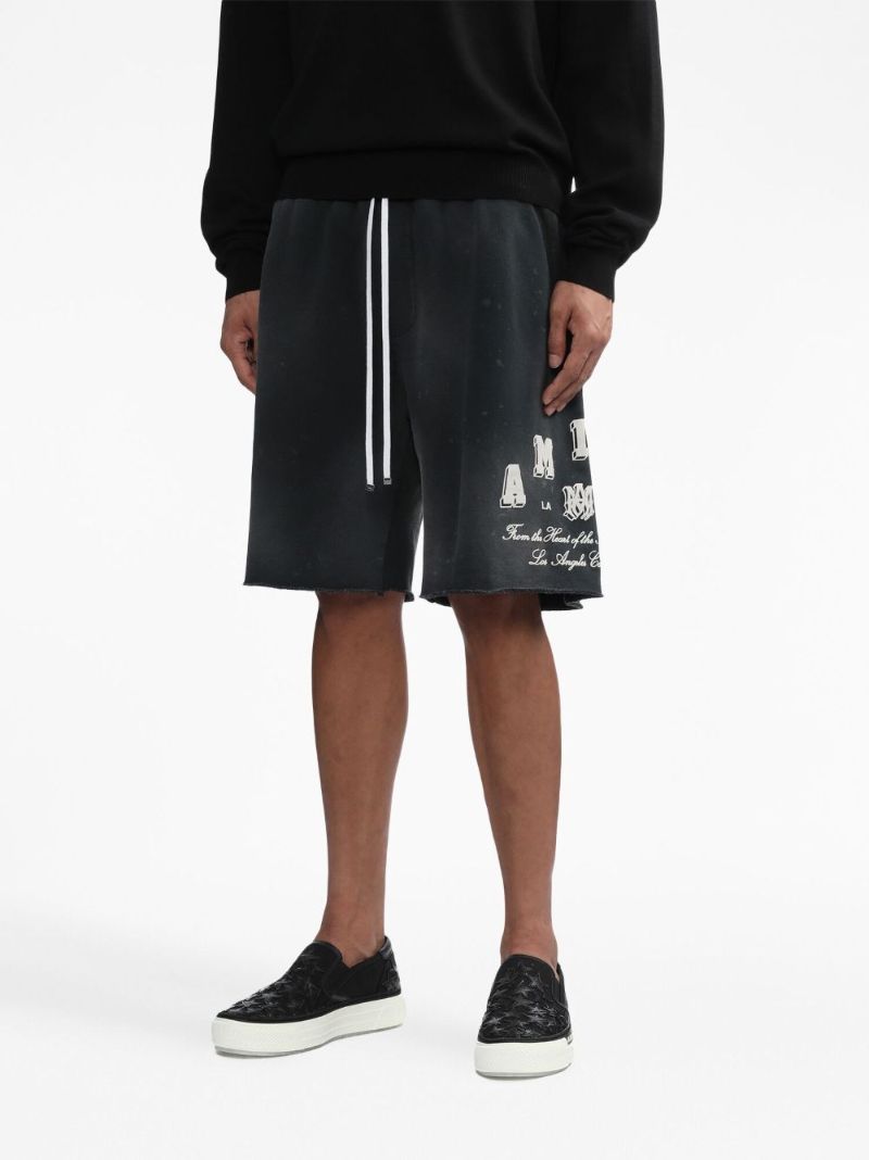Black Vintage Collegiate Track Shorts