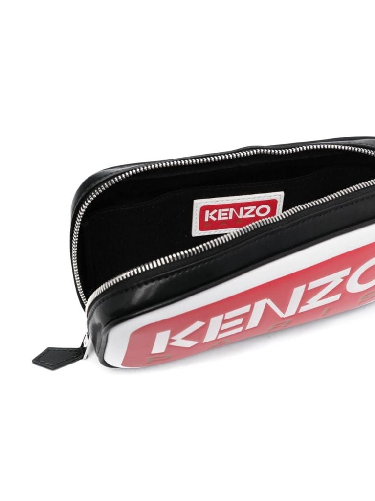 Red Logo Print Cross Body Bag