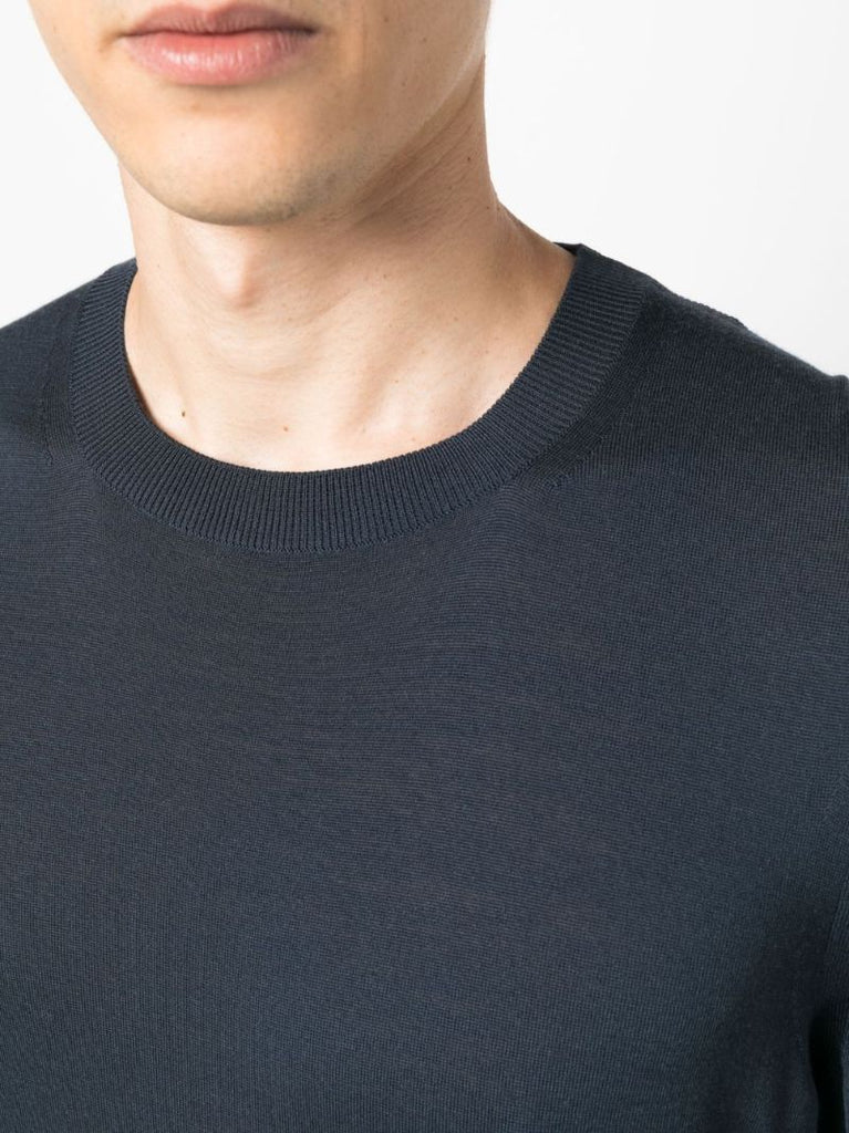 Blue Fine Knit Jumper