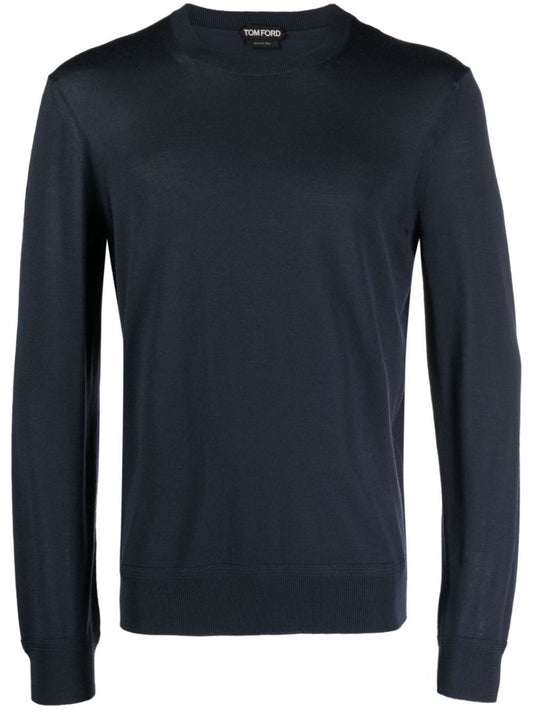Blue Fine Knit Jumper