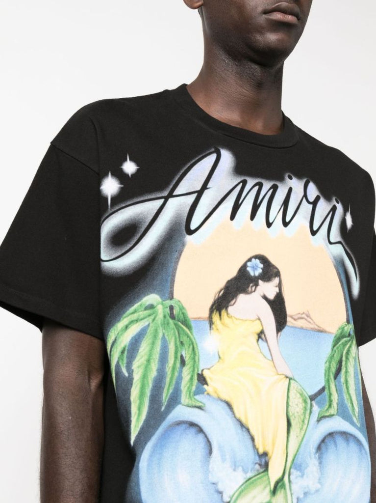 Black Logo Print T-shirt
