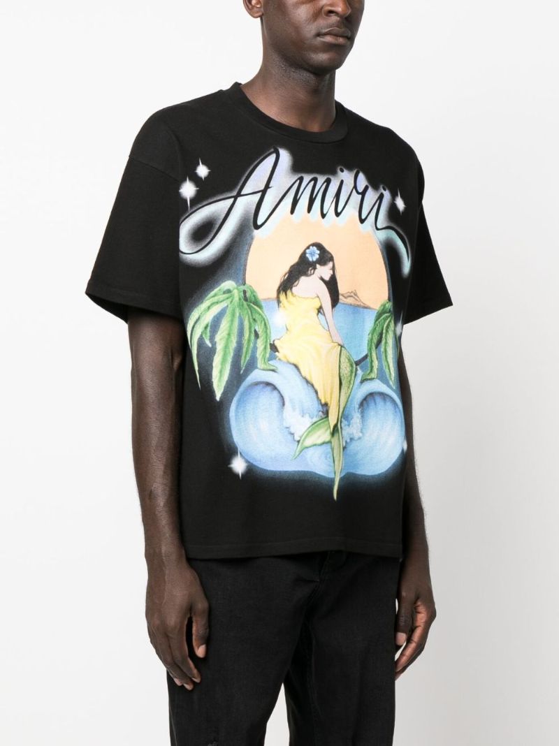 Black Logo Print T-shirt