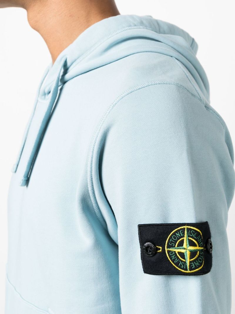 Blue Cotton Hoodie