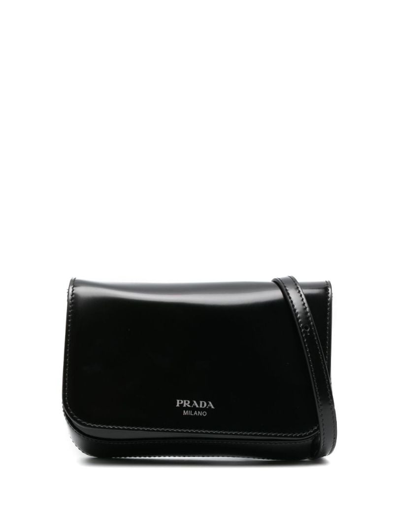 Black Leather Cross Body Bag
