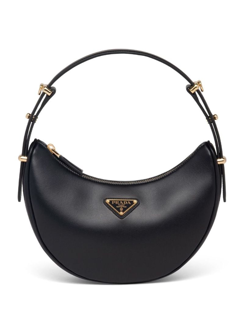 Black ArquÃ_x0083_Â© Leather Shoulder Bag