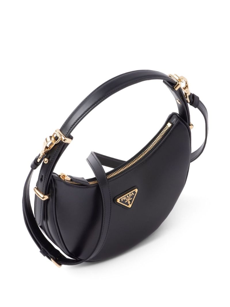 Black ArquÃ_x0083_Â© Leather Shoulder Bag