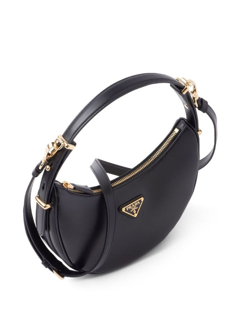 Black ArquÃ_x0083_Â© Leather Shoulder Bag