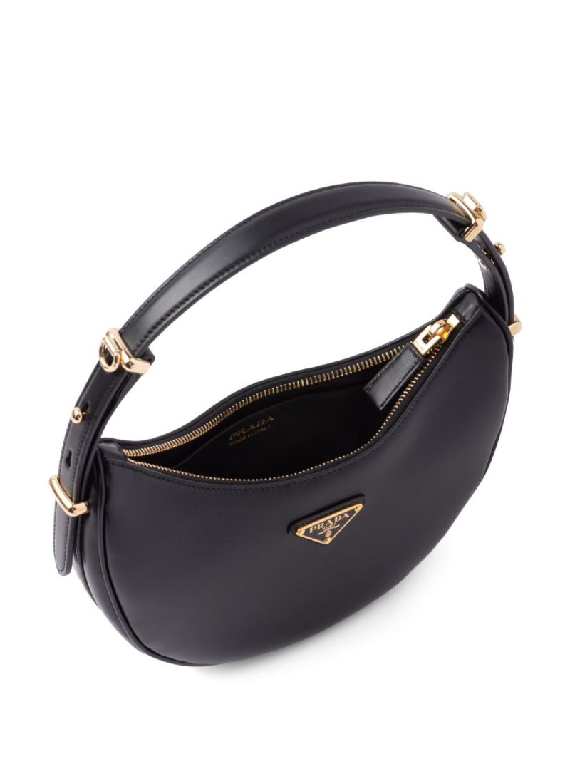 Black ArquÃ_x0083_Â© Leather Shoulder Bag
