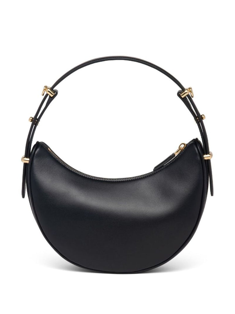Black ArquÃ_x0083_Â© Leather Shoulder Bag