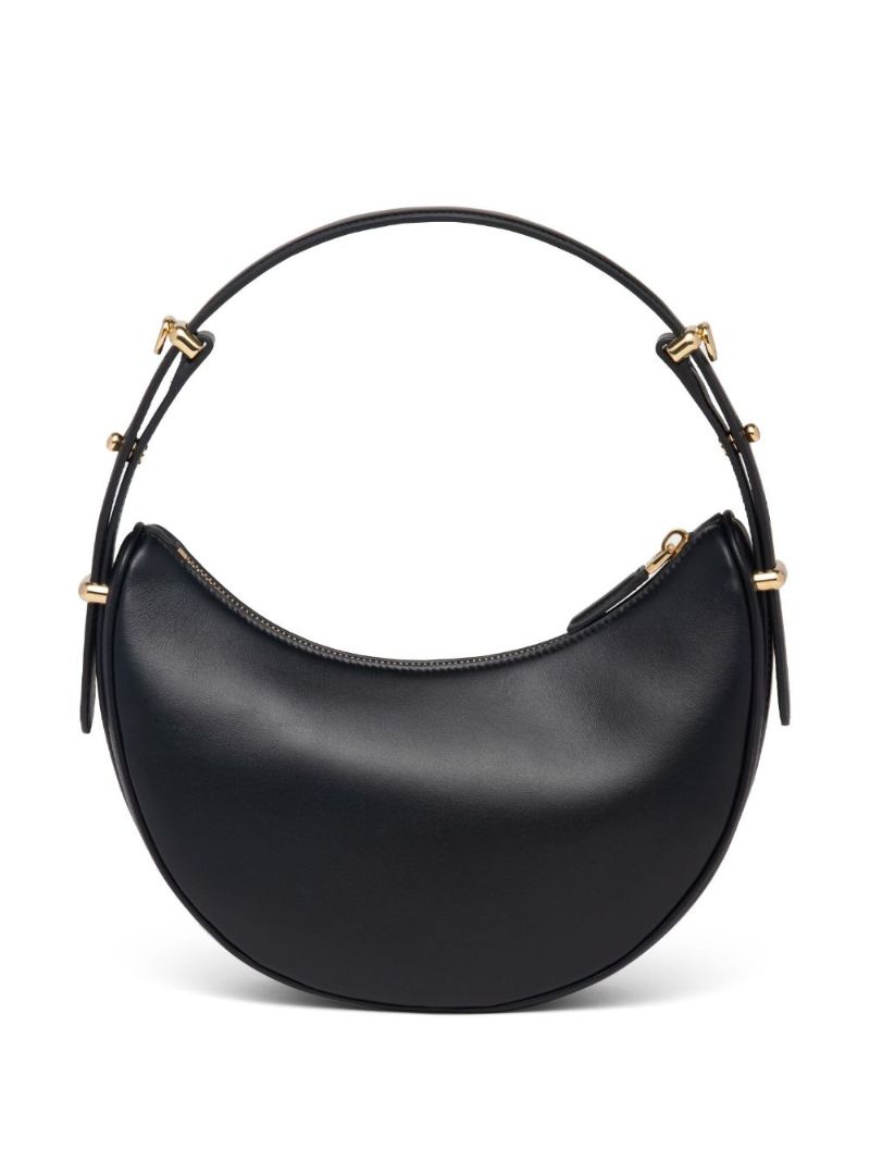 Black ArquÃ_x0083_Â© Leather Shoulder Bag