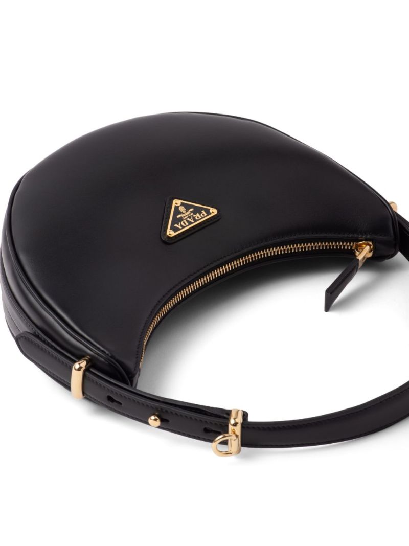 Black ArquÃ_x0083_Â© Leather Shoulder Bag