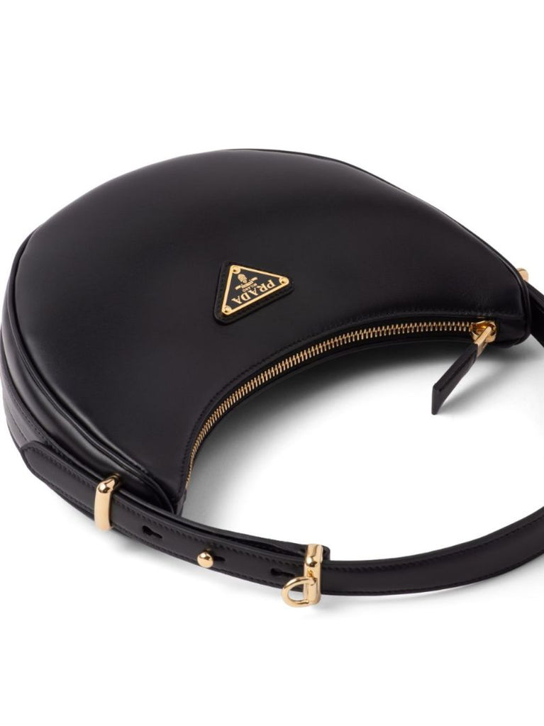 Black ArquÃ_x0083_Â© Leather Shoulder Bag