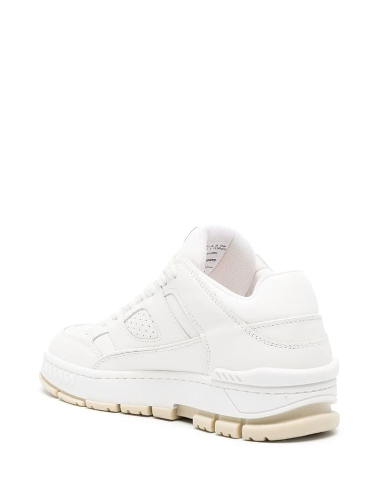 White Area Lo Leather Sneakers
