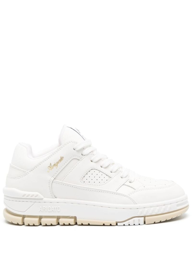 White Area Lo Leather Sneakers