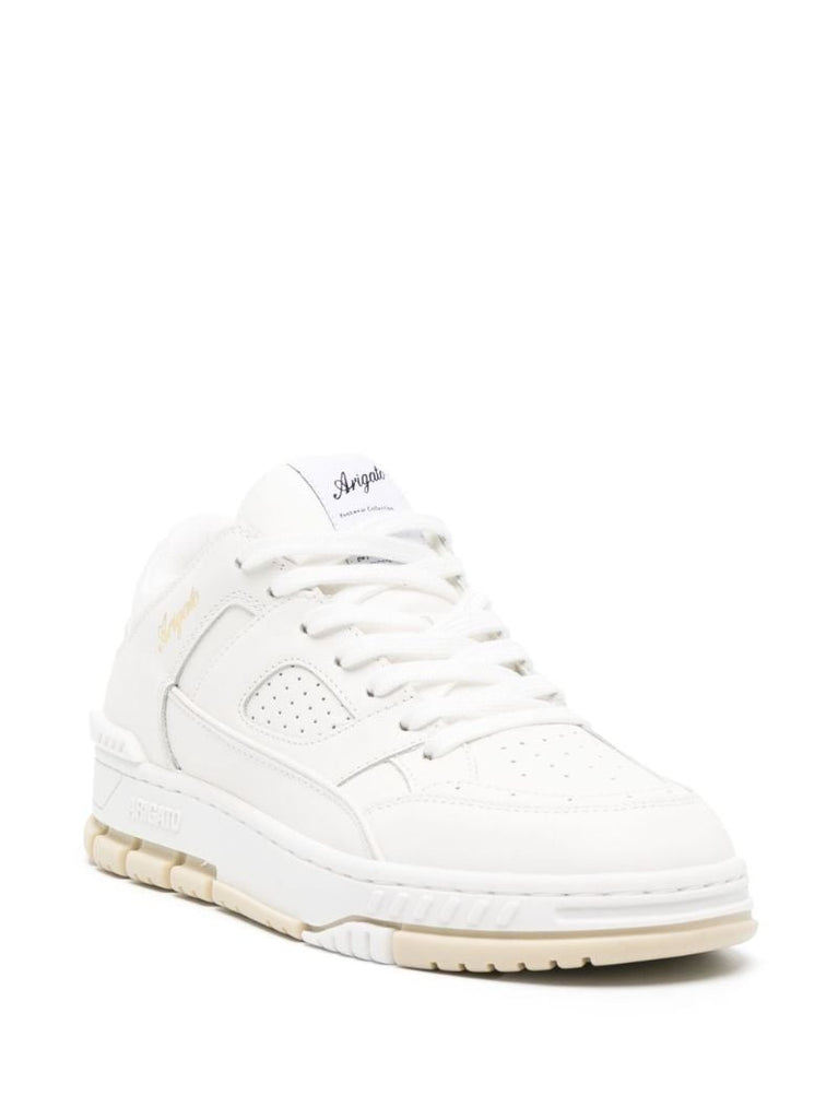 White Area Lo Leather Sneakers