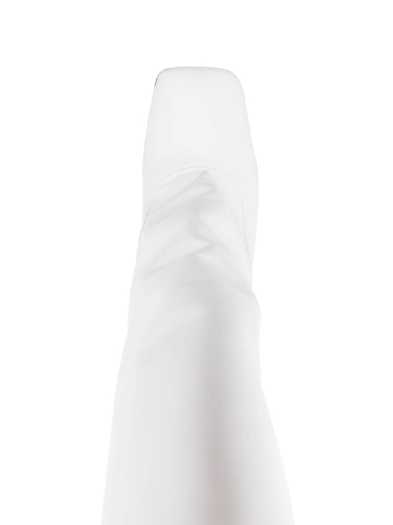 White Sienna 105 Leather Knee-high Boots