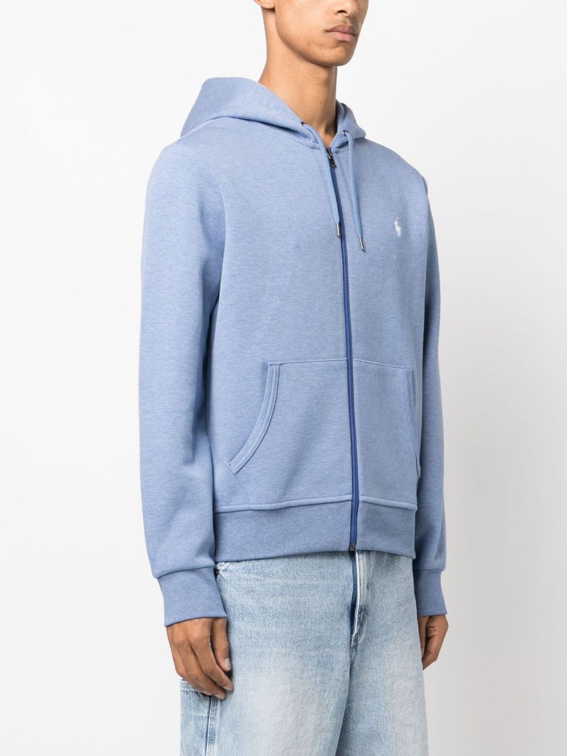 Blue Pono Pony Zip-up Hoodie
