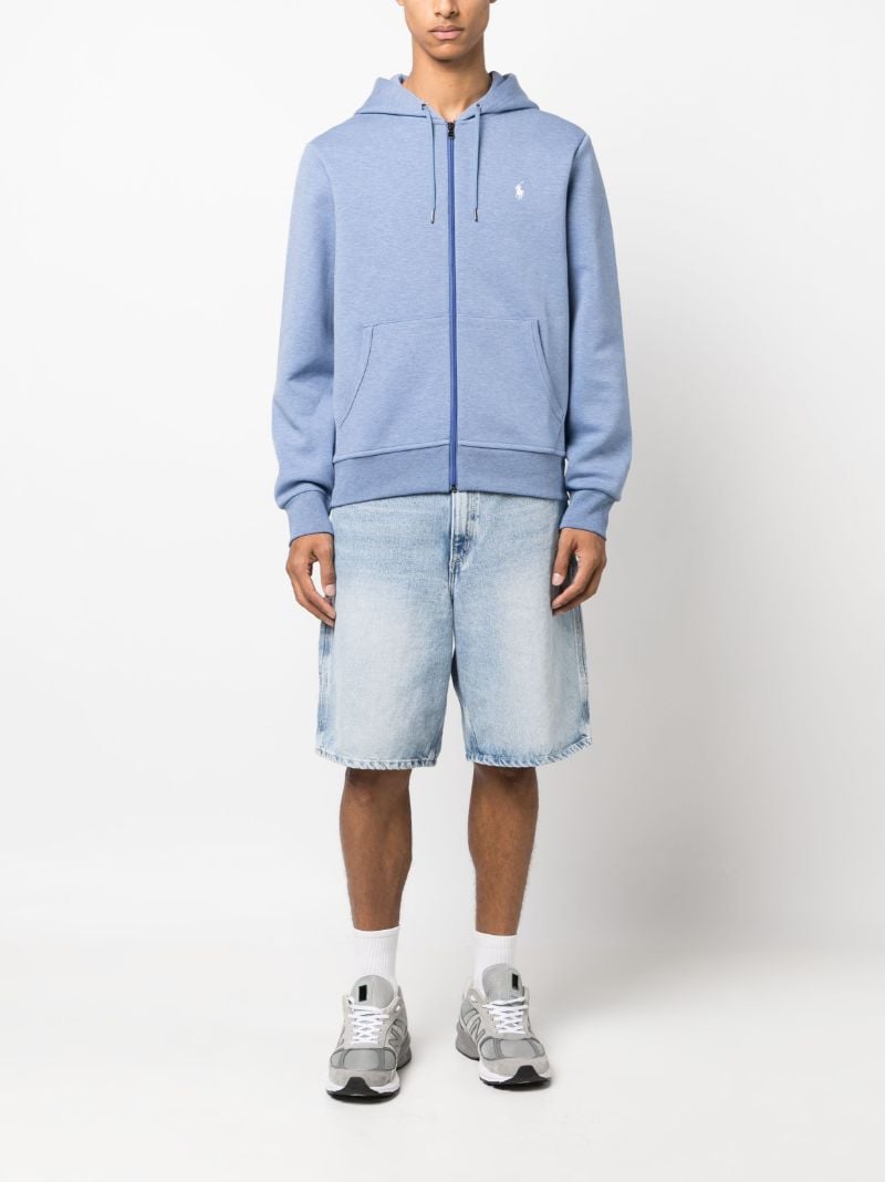 Blue Pono Pony Zip-up Hoodie