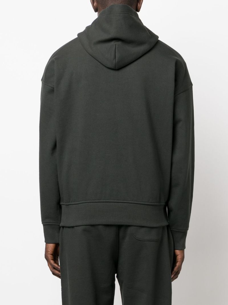Black Logo-print Hoodie