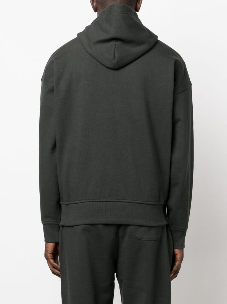Black Logo-print Hoodie