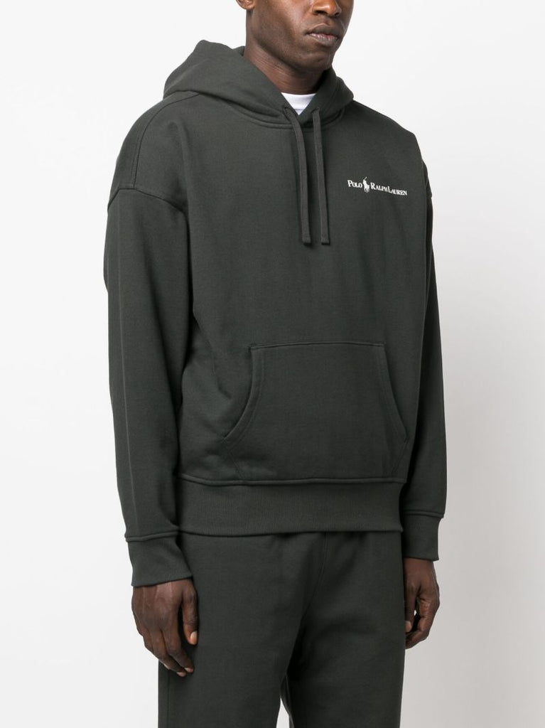 Black Logo-print Hoodie