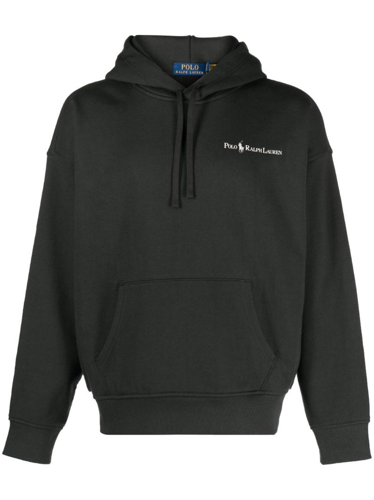 Black Logo-print Hoodie