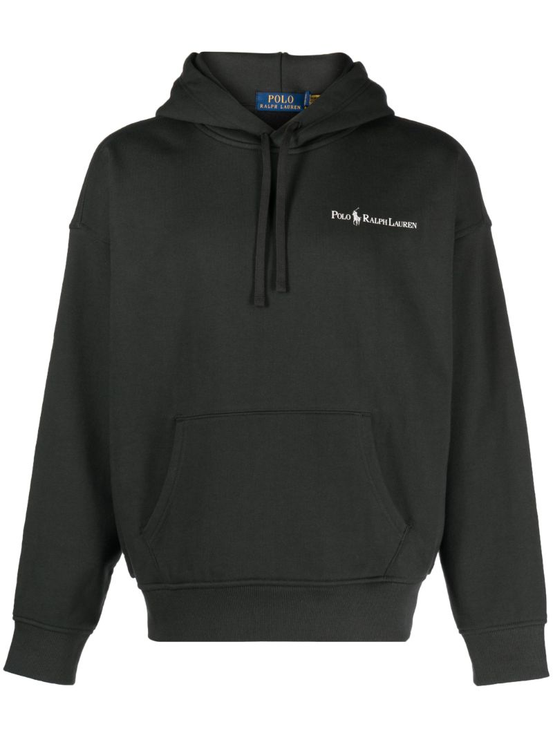 Black Logo-print Hoodie