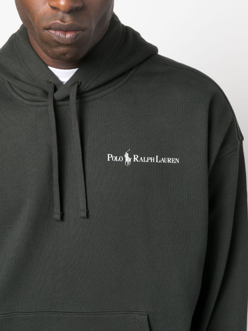 Black Logo-print Hoodie