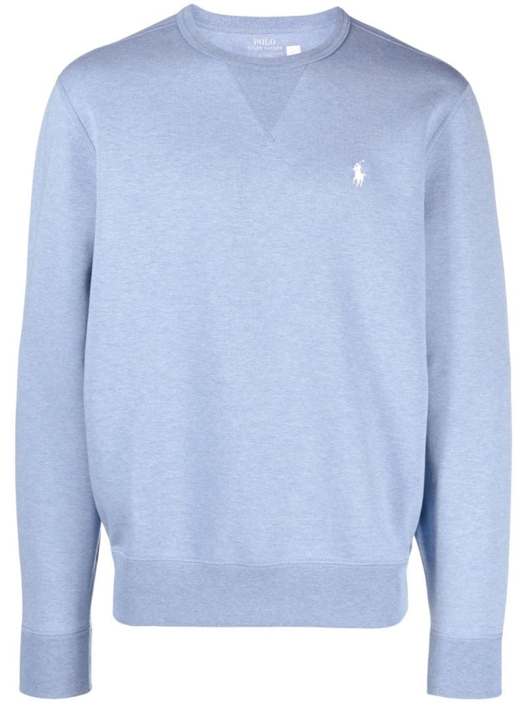 Blue Logo-embroidered Sweatshirt