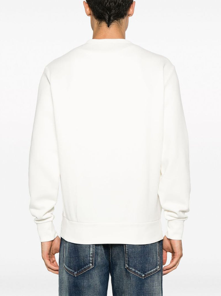 White Logo-embroidered Sweatshirt
