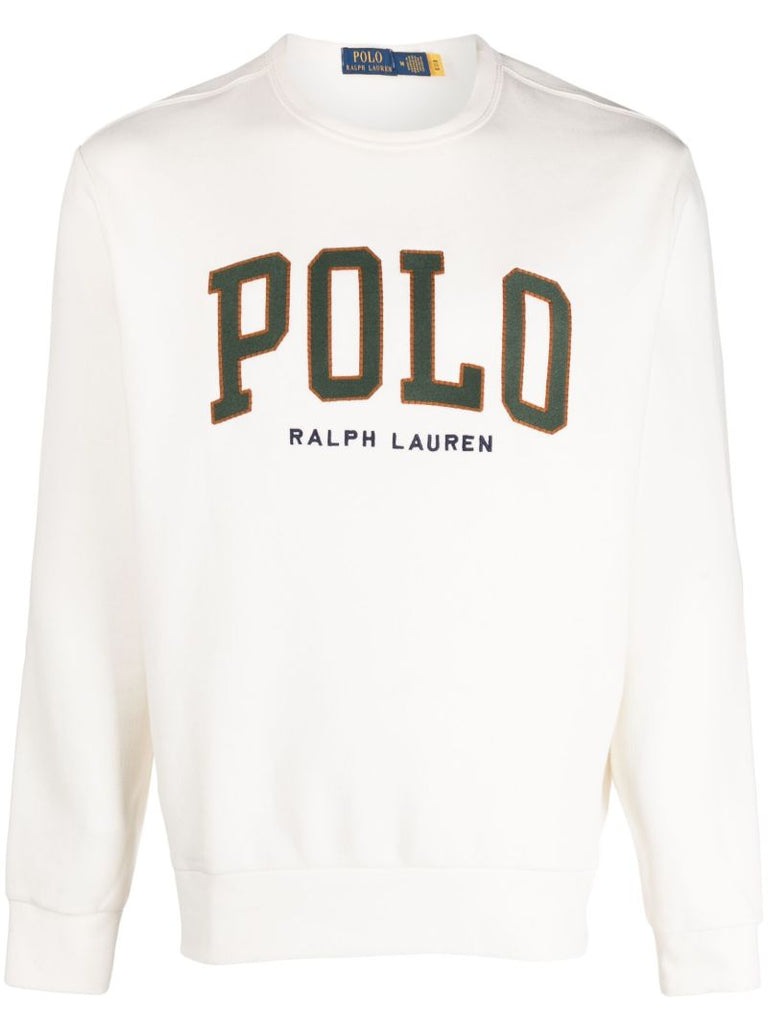 White Logo-embroidered Sweatshirt