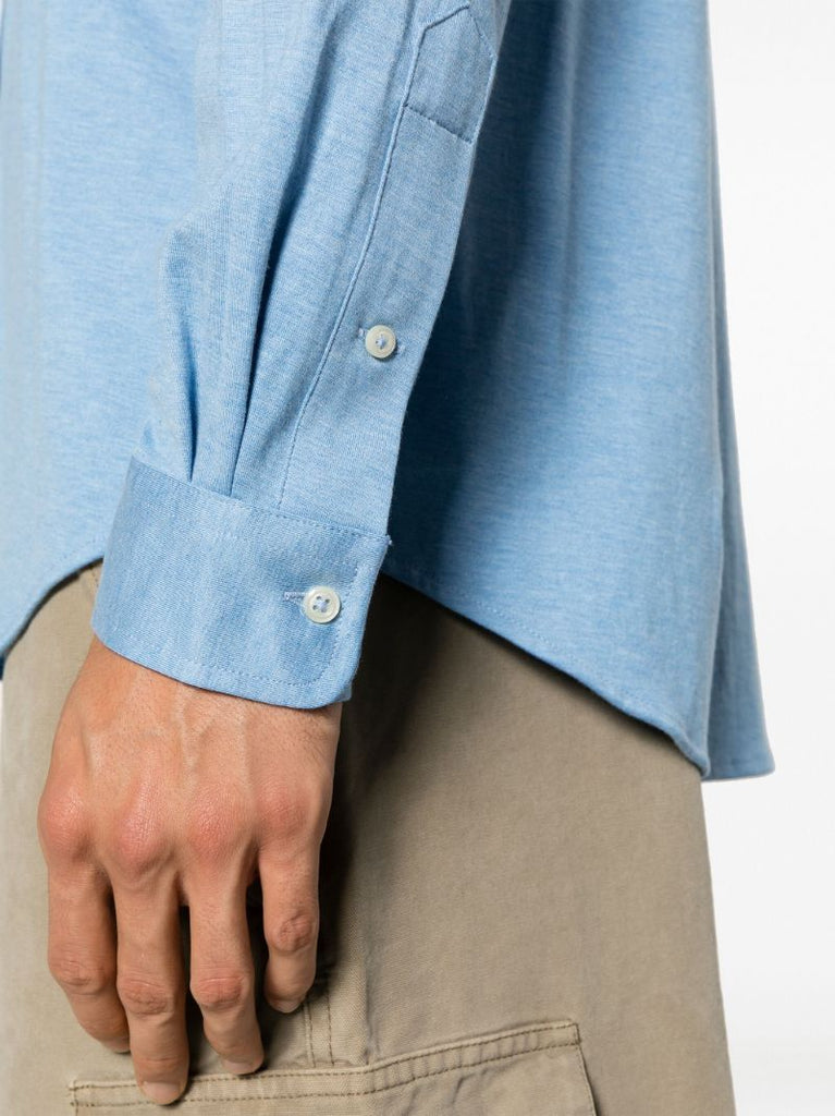Blue Polo Pony Cotton Shirt