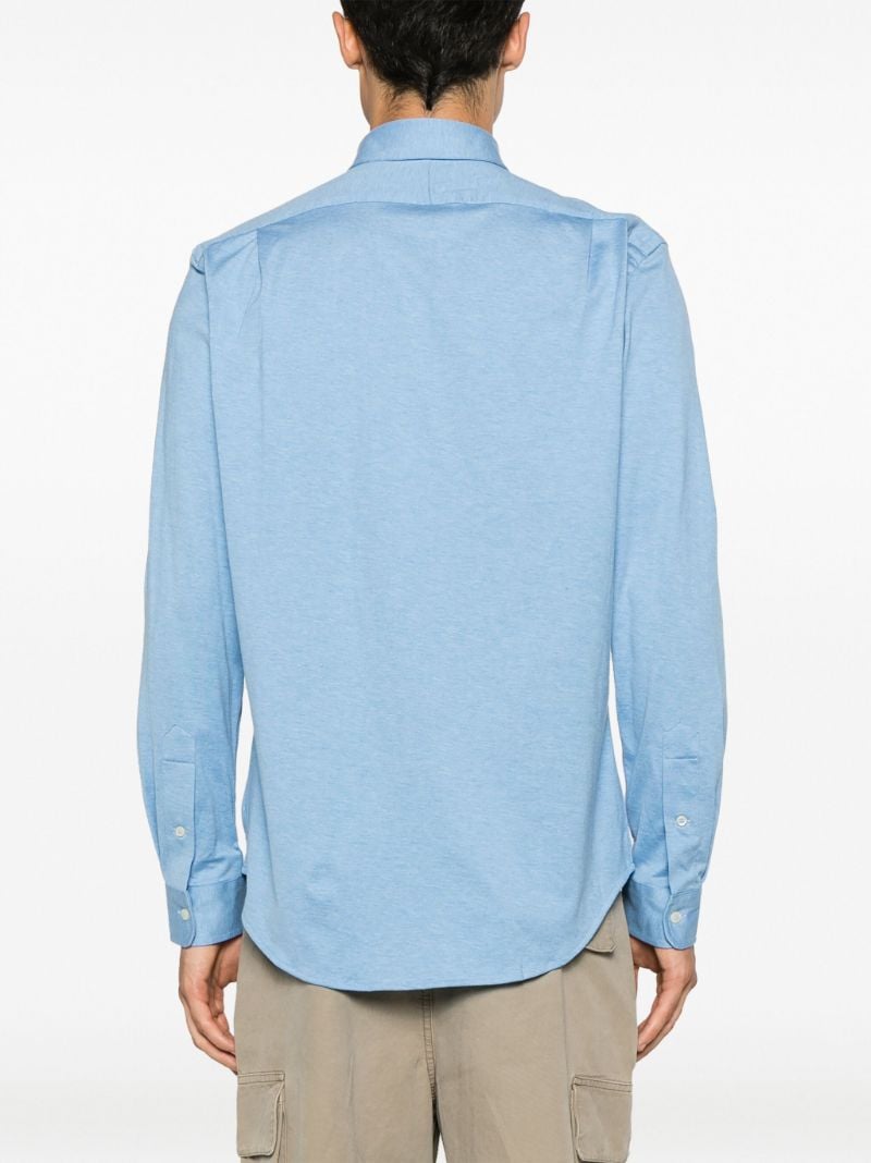 Blue Polo Pony Cotton Shirt
