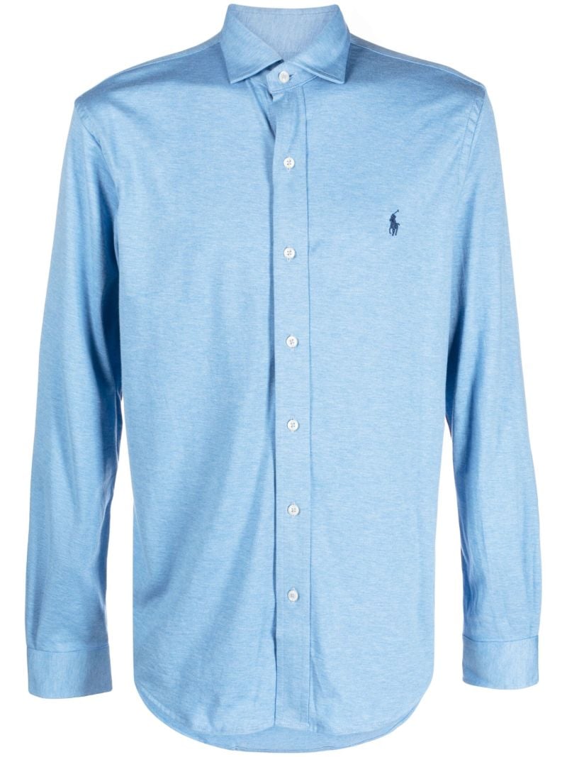 Blue Polo Pony Cotton Shirt