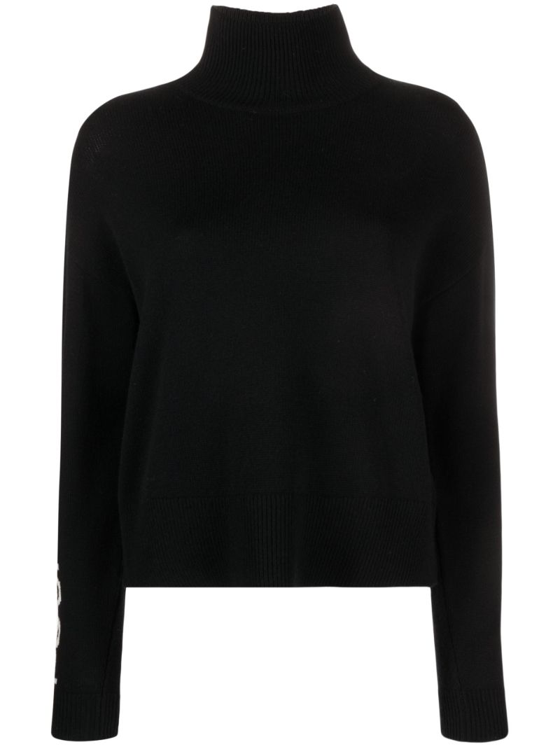Black Ancelle Wool-blend Sweater