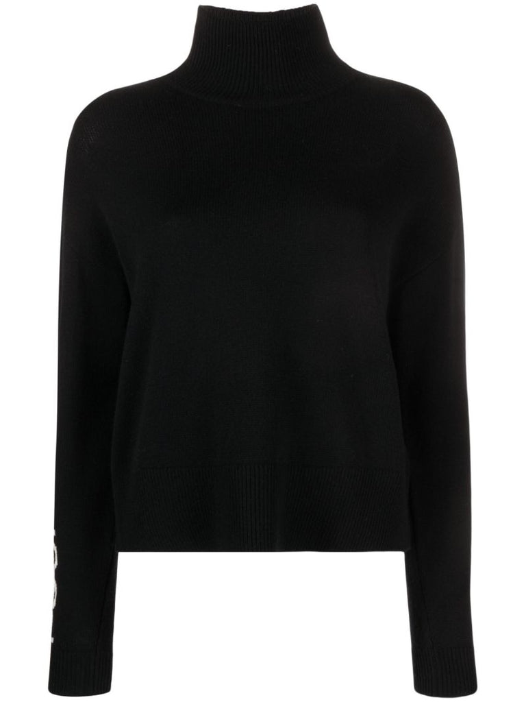 Black Ancelle Wool-blend Sweater