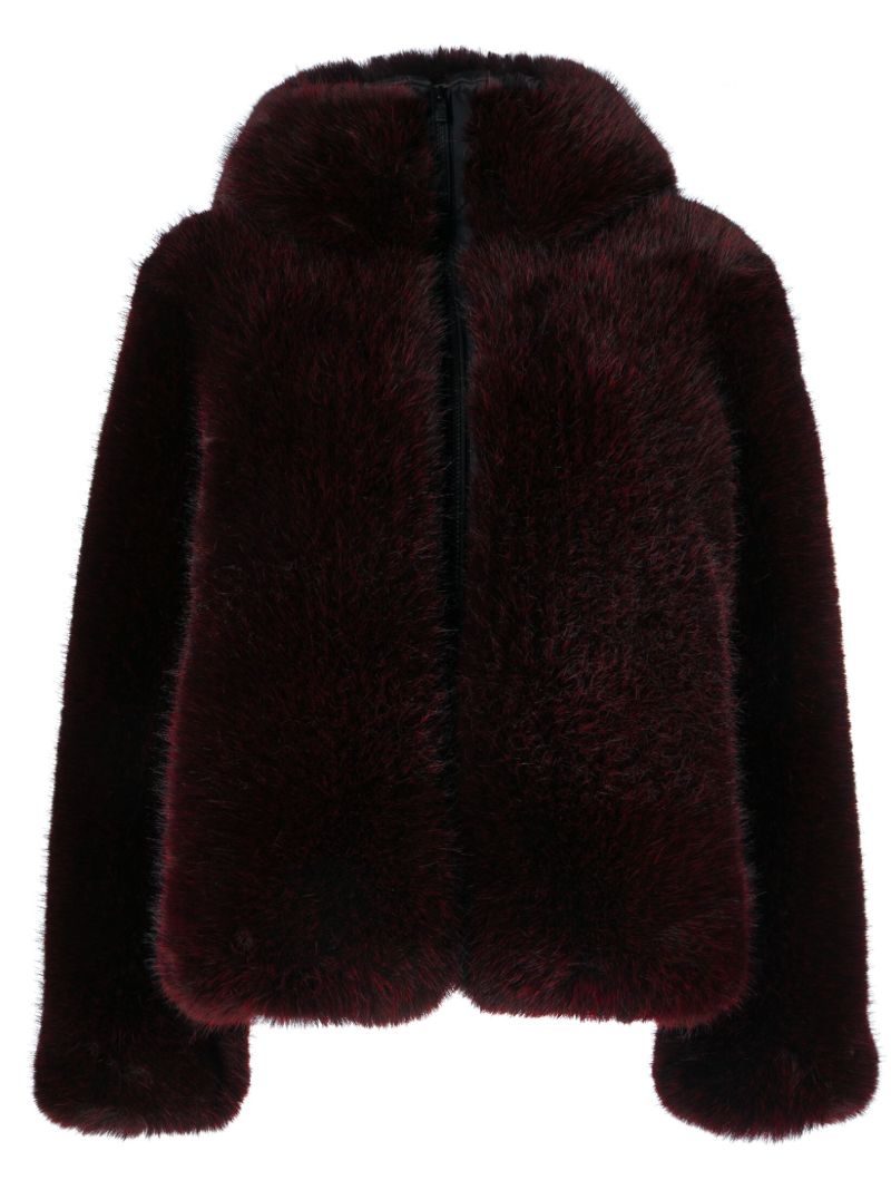 Red Meika Faux-fur Ski Jacket